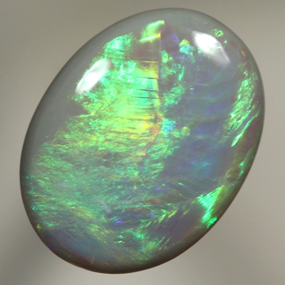 SOLID SEMI BLACK OPAL Bright orange and green 